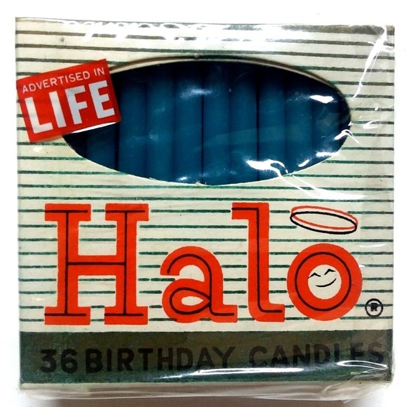 HALO Blue (36 Pack) 2.25" Blue Birthday Candles! - Picture 1 of 3